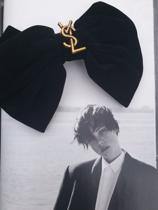 Women\'s Black Bow Hair Pin Clip Barrette Fashion Casual Formal Accessory Gift